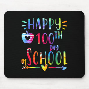 Tie Dye 100 Tage Schule 100. Tag der Schule Tee Mousepad