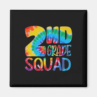 Tie Dye 2. Klasse Squad Lehrer Schüler Erster Tag Magnet