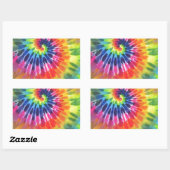 Tie Dye 2 Rechteckiger Aufkleber (Blatt)