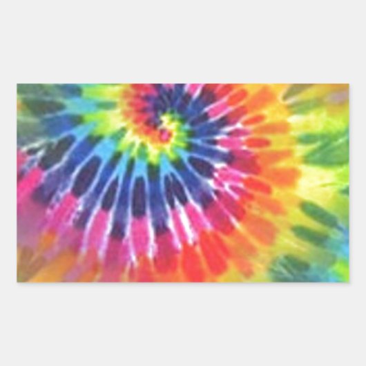 Tie Dye 2 Rechteckiger Aufkleber (Vorderseite)