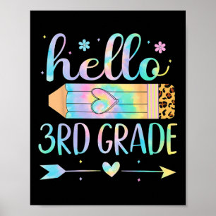 Tie Dye 3. Klasse Ck Zur Schule Hallo Dritte Klass Poster