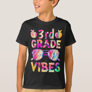 Tie Dye 3. Klasse Vibes Lehrer Erster Schultag Byc T-Shirt