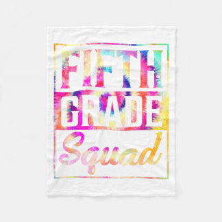 Tie Dye 5. Klasse Squad Lehrer Erster Tag zurück Fleecedecke