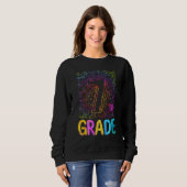 Tie Dye 7th Grade Seventh Grade Teacher Back To Sc Sweatshirt (Vorne ganz)