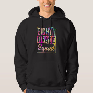 Tie Dye 8. Klasse Squad Lehrer Erster Tag zurück Hoodie