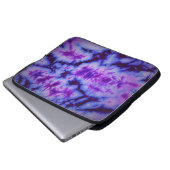 tie dye abstract in shades of blue and purple lapt laptopschutzhülle (Vorne Knopf)