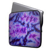 tie dye abstract in shades of blue and purple lapt laptopschutzhülle (Vorderseite Links)