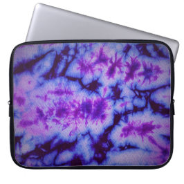 tie dye abstract in shades of blue and purple lapt laptopschutzhülle