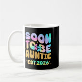 Tie Dye Auntie Promoted To Auntie 2026 Soon To Be  Kaffeetasse (Links)