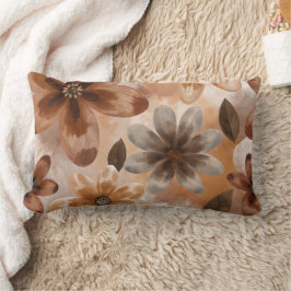Tie Dye Autumn Floral Lendenkissen