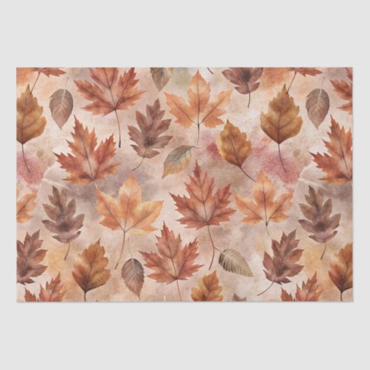Tie Dye Autumn Floral Seidenpapier (Vorderseite)