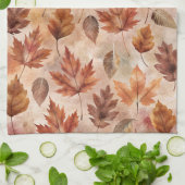 Tie Dye Autumn Leaves Geschirrtuch (Gefaltet)