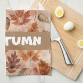 Tie Dye Autumn Leaves Geschirrtuch (Viertel Falte)