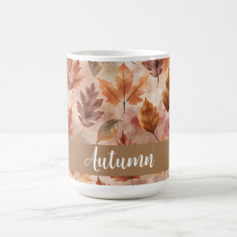 Tie Dye Autumn Leaves Kaffeetasse