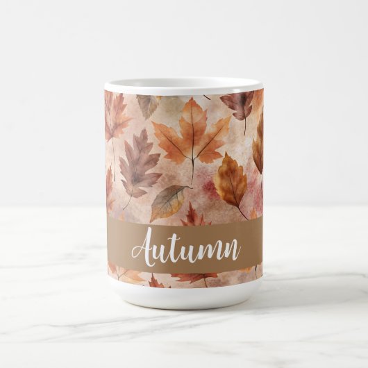 Tie Dye Autumn Leaves Kaffeetasse (Mittel)