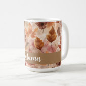 Tie Dye Autumn Leaves Kaffeetasse (VorderseiteRechts)