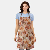 Tie Dye Autumn Leaves Schürze (Getragen)
