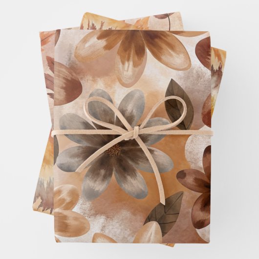 Tie Dye Autumn Nature Geschenkpapier Set (Beispiel)