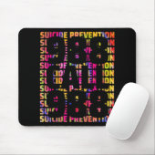 Tie Dye Awareness Suicide Prevention 988 Mental He Mousepad (Mit Mouse)