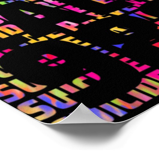 Tie Dye Awareness Suicide Prevention 988 Mental He Poster (Ecke)