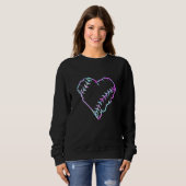 Tie Dye Baseball Heart Baseball Fans Baseball Sweatshirt (Vorne ganz)
