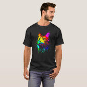 Tie Dye Ca Colorful Tye Dye Kitten T-Shirt (Vorne ganz)