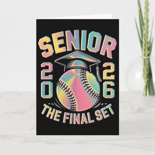 Tie Dye Cl von 2026 Senior Softll Der letzte Satz  Karte