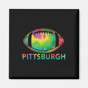 Tie Dye Cool Fußball Design Bekleidung Pittsburgh  Magnet