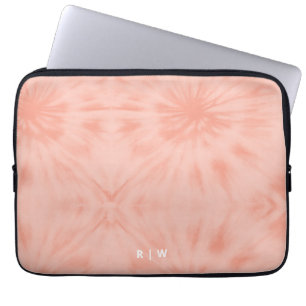 Tie Dye Coral Pink Modern Pastel Laptopschutzhülle
