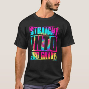 Tie Dye Direkt in die 3. Klasse Squad Lehrer Rücke T-Shirt