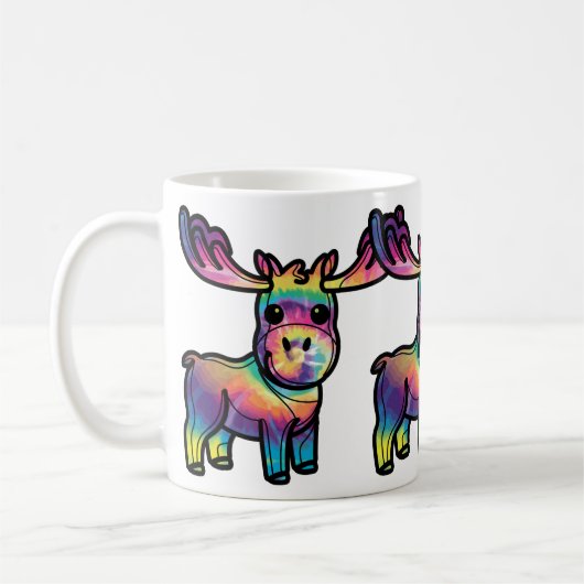 Tie Dye Elch Kaffeetasse (Links)