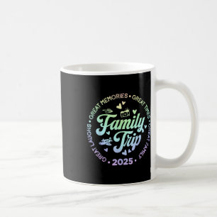 Tie Dye Familien-Trip-Urlaub 2025 Passende Familie Kaffeetasse
