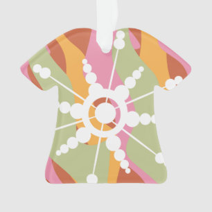 Tie Dye Flüssigkeit Retro Groovy Weihnachten Ornament