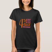 Tie Dye Fourth Grade Typography Teacher First Day  T-Shirt (Vorderseite)