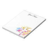 Tie-Dye-Gänseblümchen-Skizze Notizblock (Rotiert)