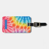 Tie-Dye-Gepäckanhänger Gepäckanhänger (Vorderseite horizontal)