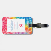 Tie-Dye-Gepäckanhänger Gepäckanhänger (Rückseite horizontal)
