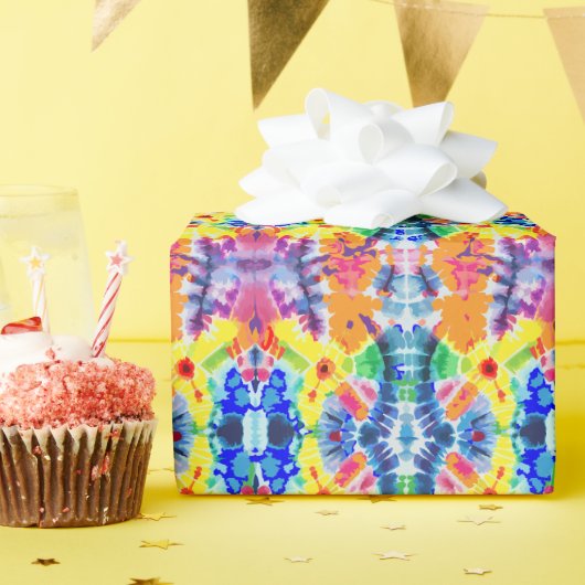 Tie-Dye Geschenkpapier (Geburtstagsparty)