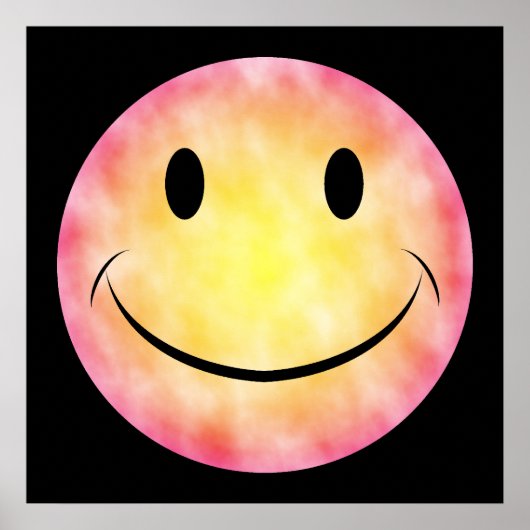 Tie Dye Gesicht Poster (Vorne)