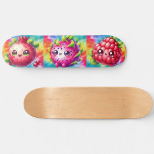 Tie-Dye glückliche Drachenfrucht Skateboard