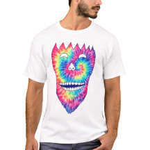 Tie-Dye-Grinsen-Schädel