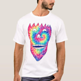 Tie-Dye-Grinsen-Schädel T-Shirt