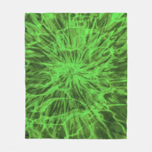 TIE DYE GRÜN FLEECEDECKE