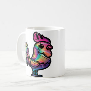 Tie-Dye-Hahn Kaffeetasse