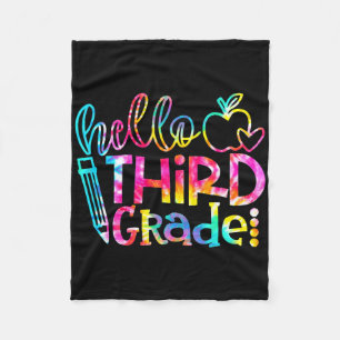 Tie Dye Hallo 3. Klasse Lehrer Schüler Byck Zur Sc Fleecedecke