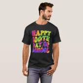 Tie Dye Happy 100th Day of School Students Kids Te T-Shirt (Vorne ganz)