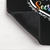 Tie Dye Heart School Secretary Life Cute Back to Mousepad (Ecke)