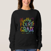 Tie Dye Hello Fourth 4 Sweatshirt (Vorderseite)