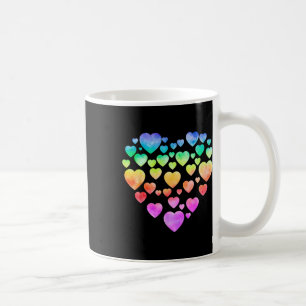 Tie-Dye-Herzen Glückliches Valentins Matching Paar Kaffeetasse