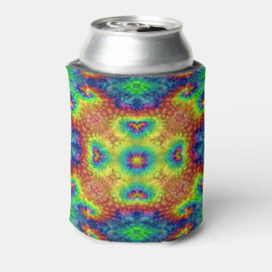 Tie Dye Himmel Vintage Fraktal Kaleidoskop Dosenkühler